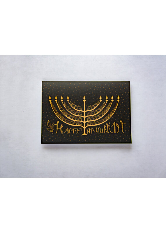 Normandie Illustration Happy Hanukkah Blank Card