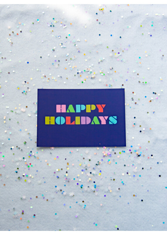 Normandie Illustration Happy Holidays Blank Card