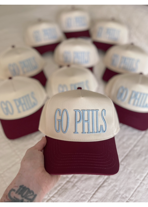 GO PHILS 3D Puff Embroidery Trucker