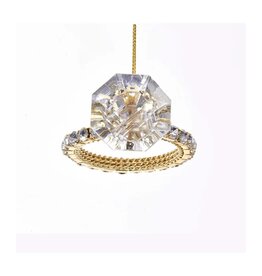 Kurt S. Adler Shiny Diamond Ring Ornament