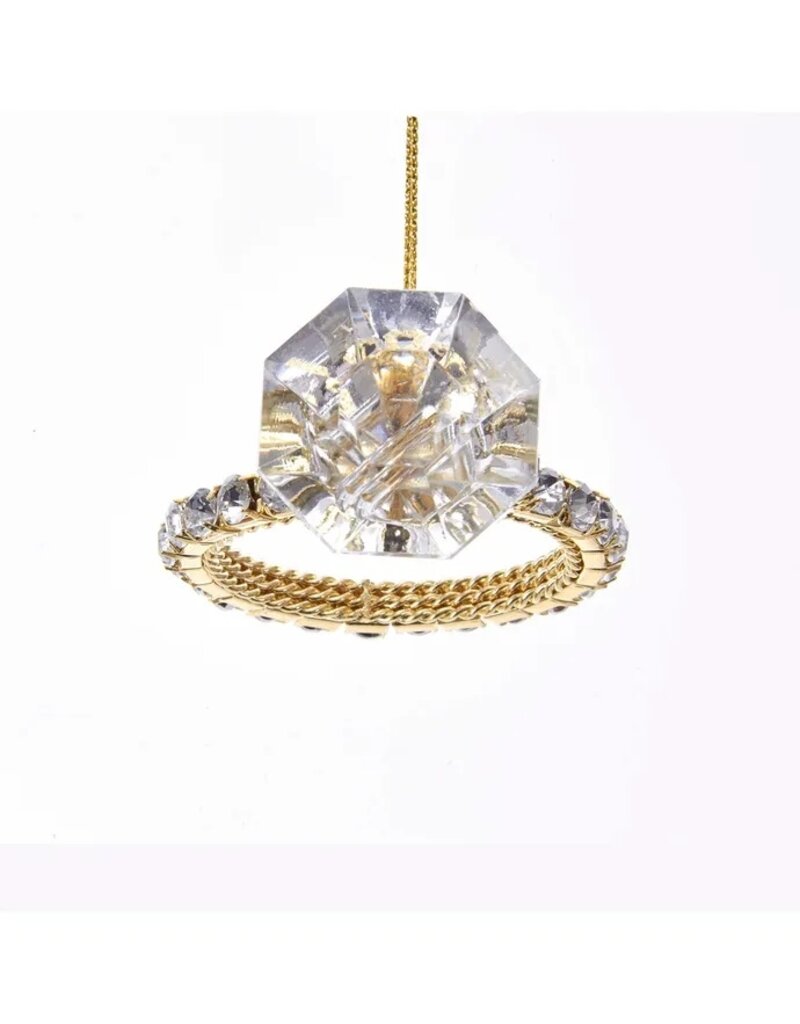 Kurt S. Adler Shiny Diamond Ring Ornament