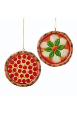 Kurt S. Adler Ceramic Pizza Ornament *2 types*