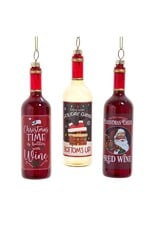 Kurt S. Adler Glass Wine Bottle Ornament * 3 options*