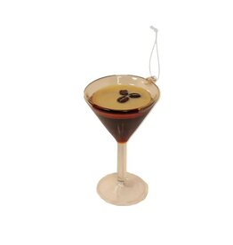 Kurt S. Adler Glass Espresso Martini Ornament