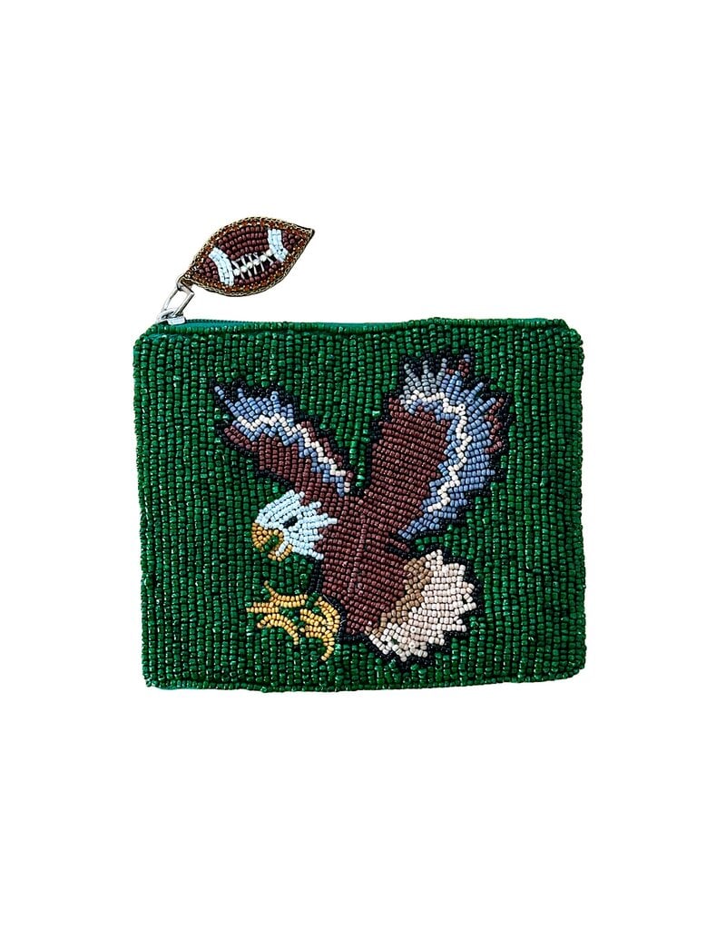 Philadelphia Eagles Oversized Beaded Pouch