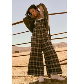 Penelope Flannel Wide Leg Jumpsuit