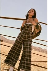 Penelope Flannel Wide Leg Jumpsuit
