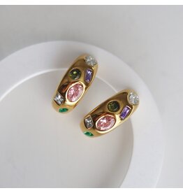 Jessa Jewelry Mosaic Hoops