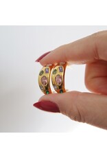 Jessa Jewelry Mosaic Hoops