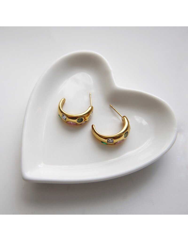 Jessa Jewelry Mosaic Hoops