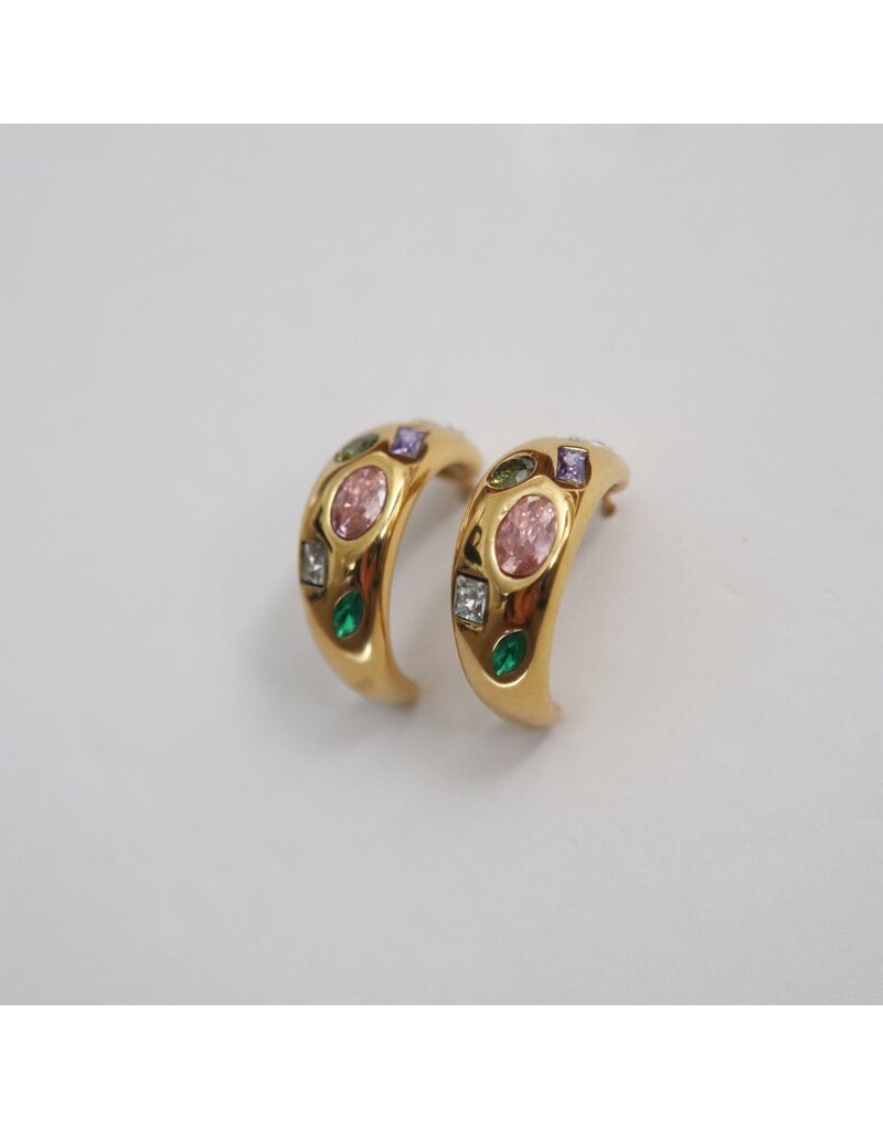 Jessa Jewelry Mosaic Hoops