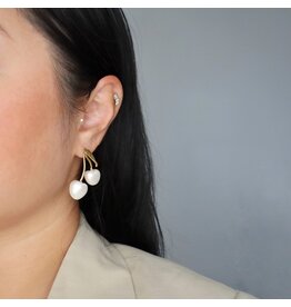 Jessa Jewelry Cherry Pearl Earrings