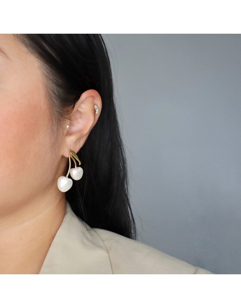 Jessa Jewelry Cherry Pearl Earrings