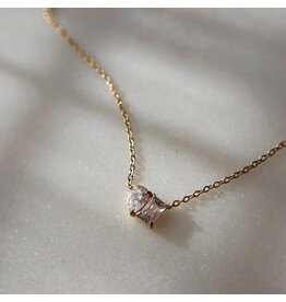 Jessa Jewelry Dainty Toi Et Moi Necklace