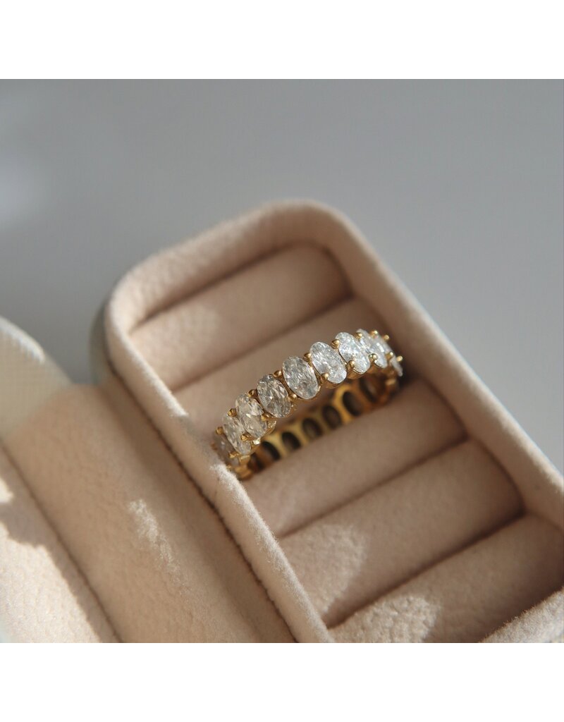 Jessa Jewelry Oval Eternity Ring