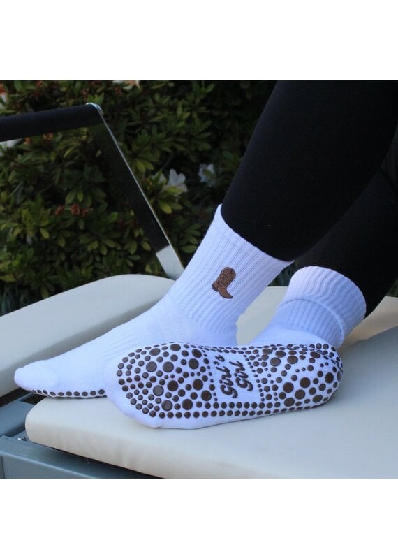 Cowboy Boot Grippy Socks