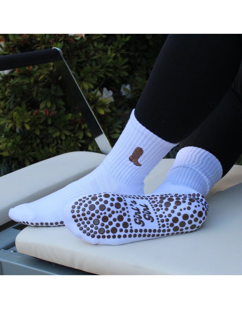Cowboy Boot Grippy Socks