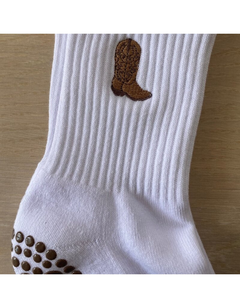 Cowboy Boot Grippy Socks