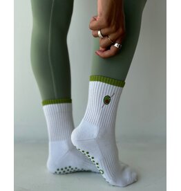 Almla Active Olive Garnish Grippy Socks