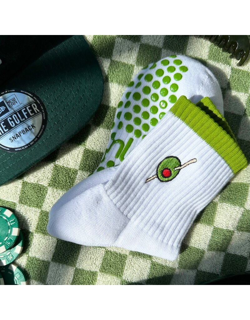 Almla Active Olive Garnish Grippy Socks