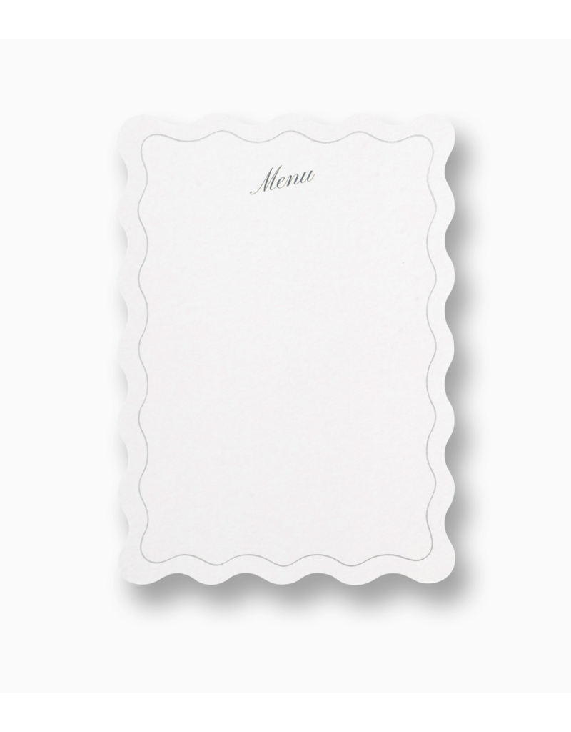 Papier Menu Cards - Set of 20