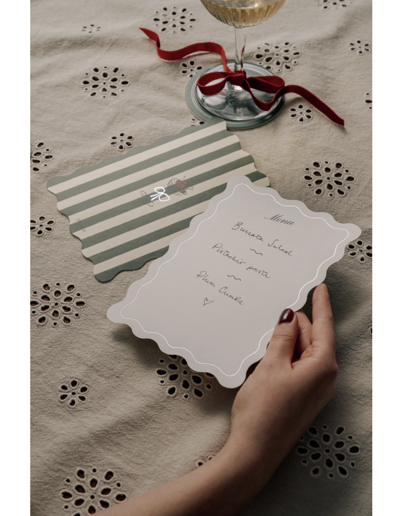 Papier Menu Cards - Set of 20
