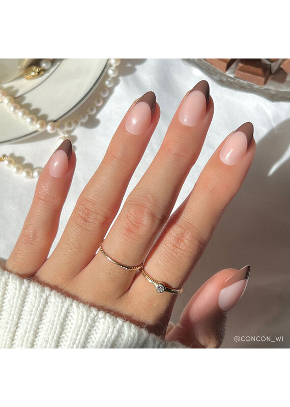 Glamnetic Chocolat Press-On Nails - Short Almond Shape