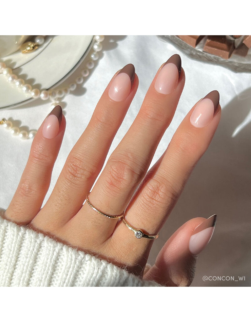 Glamnetic Chocolat Press-On Nails - Short Almond Shape