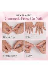 Glamnetic Classic Red Press-On Nails - Short Almond Shape