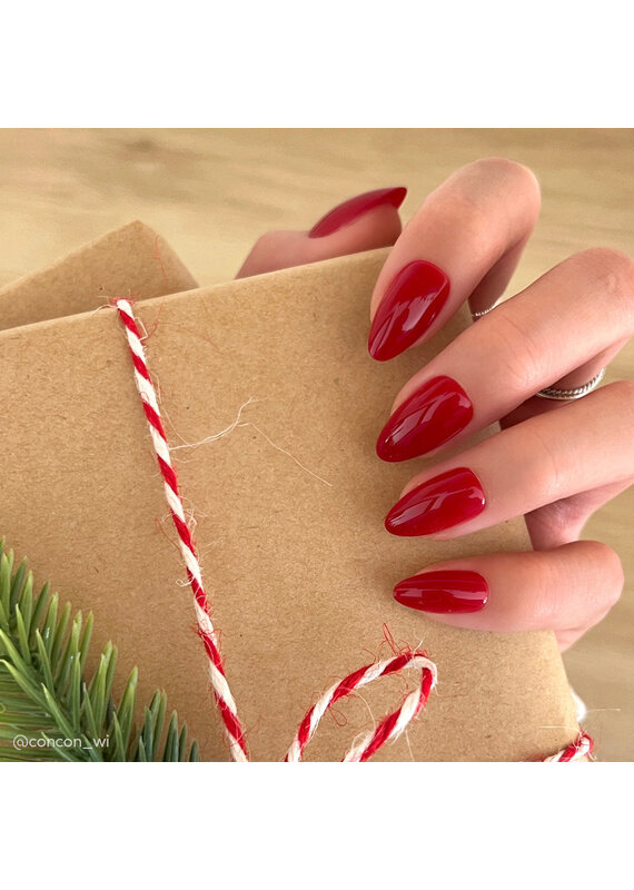 Glamnetic Classic Red Press-On Nails - Short Almond Shape