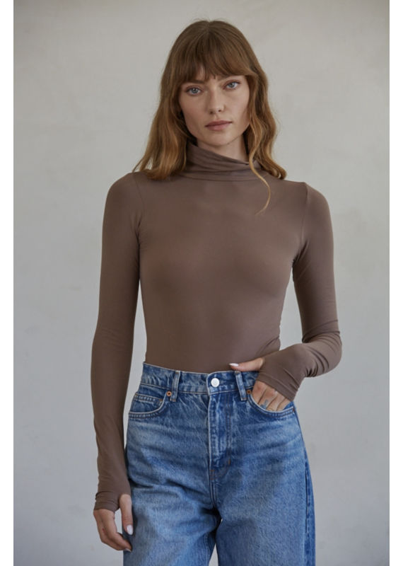By Together Seamless Turtleneck Long Sleeve Bodysuit