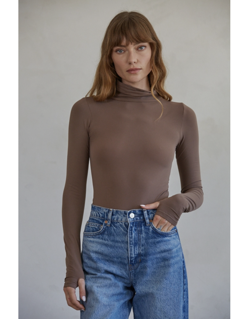 By Together Seamless Turtleneck Long Sleeve Bodysuit