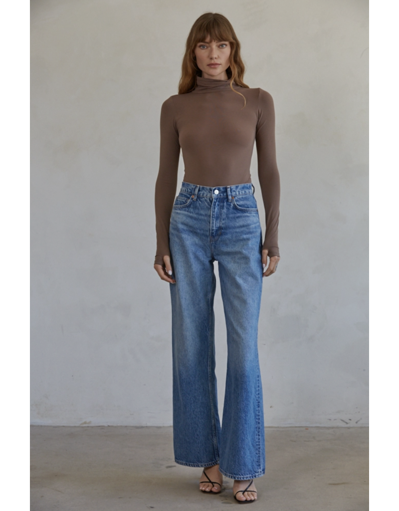 By Together Seamless Turtleneck Long Sleeve Bodysuit