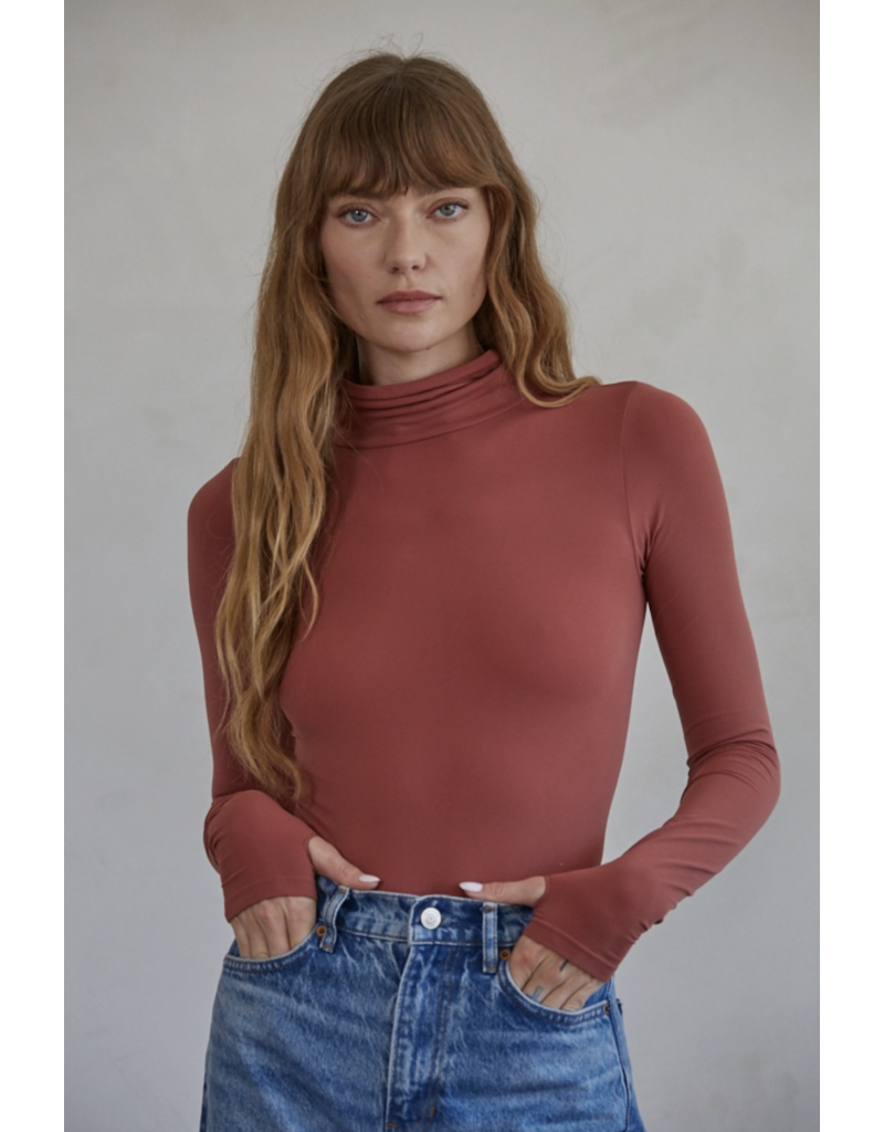 By Together Seamless Turtleneck Long Sleeve Bodysuit