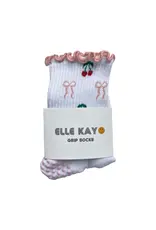 Cherries & Bows Pilates Socks