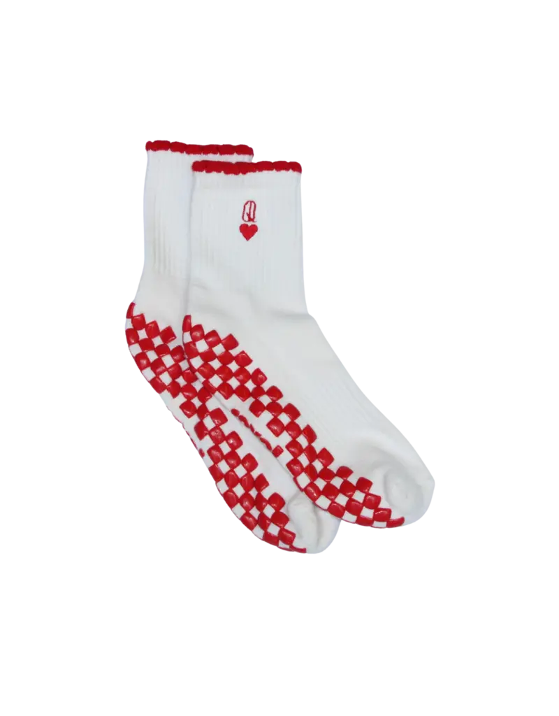 The Queen of Hearts Grippy Sock