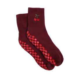 The Very Cherry Grippy Sock