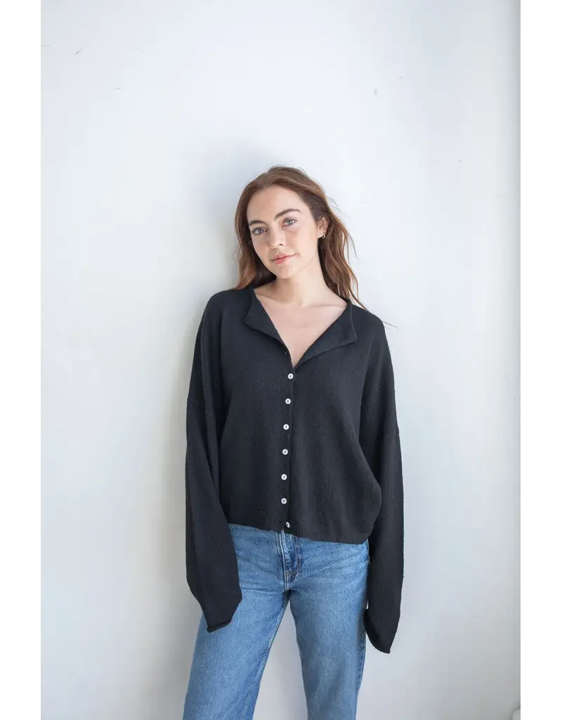 Things Between Black Piper Cardigan