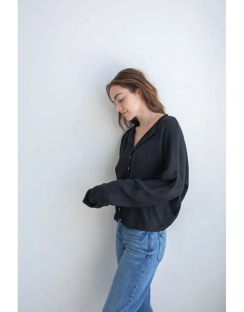 Things Between Black Piper Cardigan