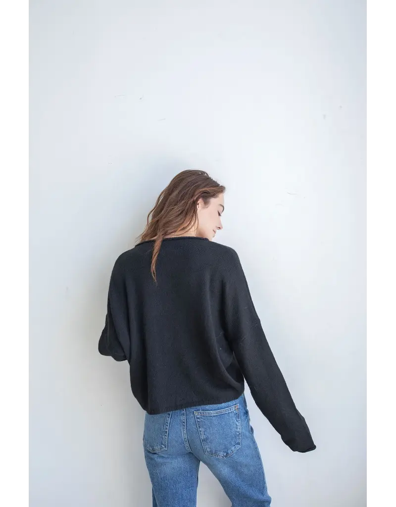 Things Between Black Piper Cardigan