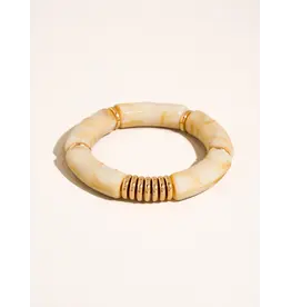 Flanerie Cove 18K Gold Non-Tarnish Chunky Resin Bangle