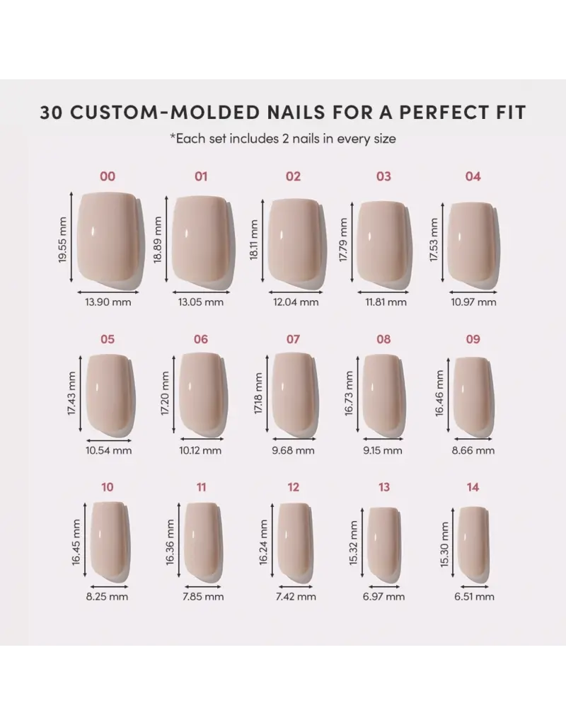 Glamnetic Bare Bliss Press-On Nails