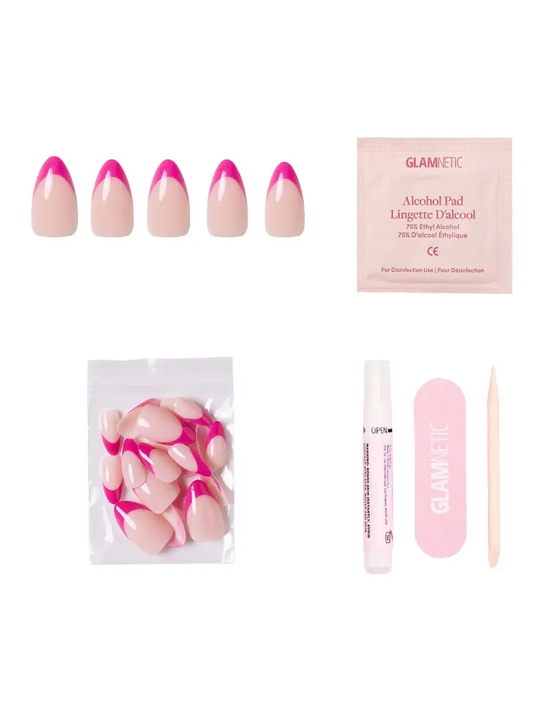 Glamnetic Raspberry Sorbet Press-On Nails