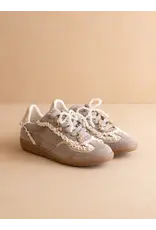 April Lace Trimmed Sneaker w/ Charms