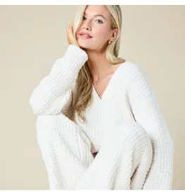 Softies Marshmallow Waffle V-Neck Lounge Set