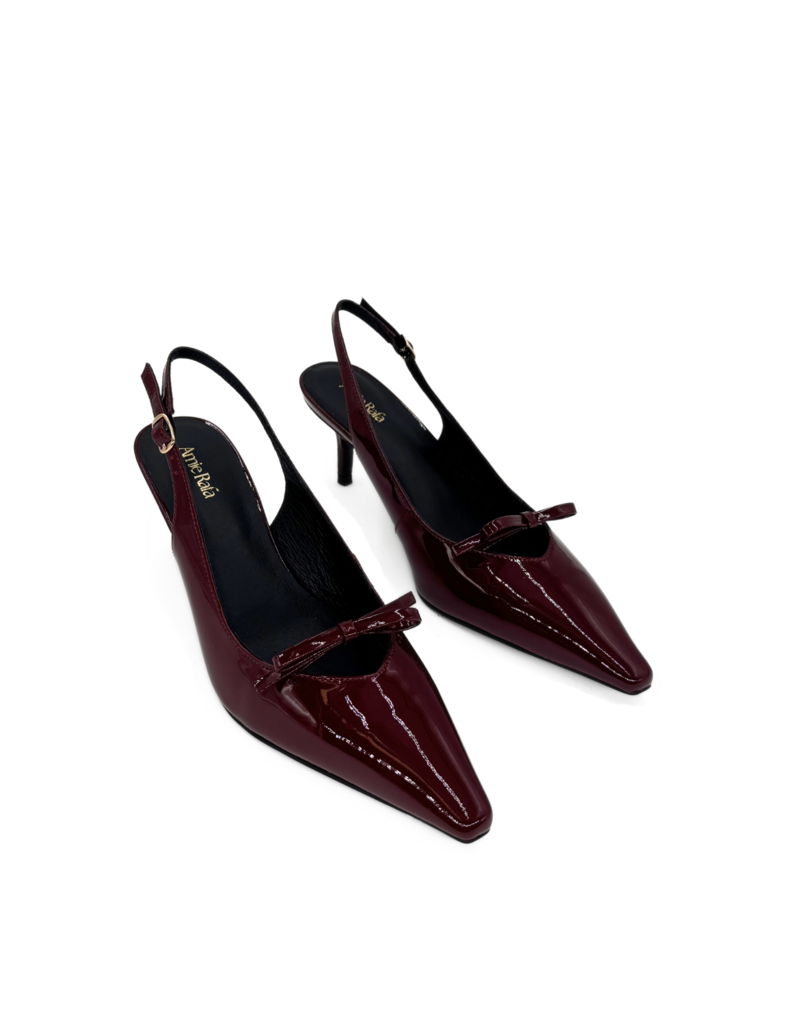 Amie Rafa Georgia Pointy Toe Bow Heels