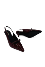 Amie Rafa Georgia Pointy Toe Bow Heels