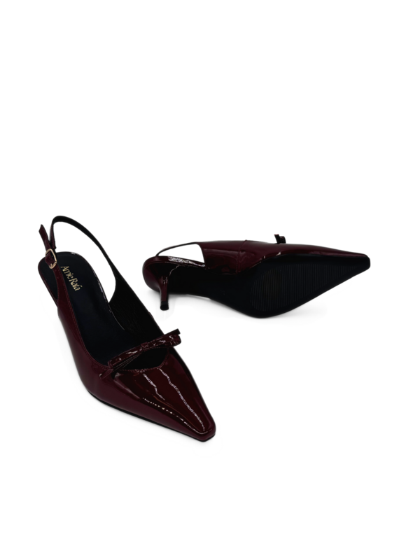 Amie Rafa Georgia Pointy Toe Bow Heels