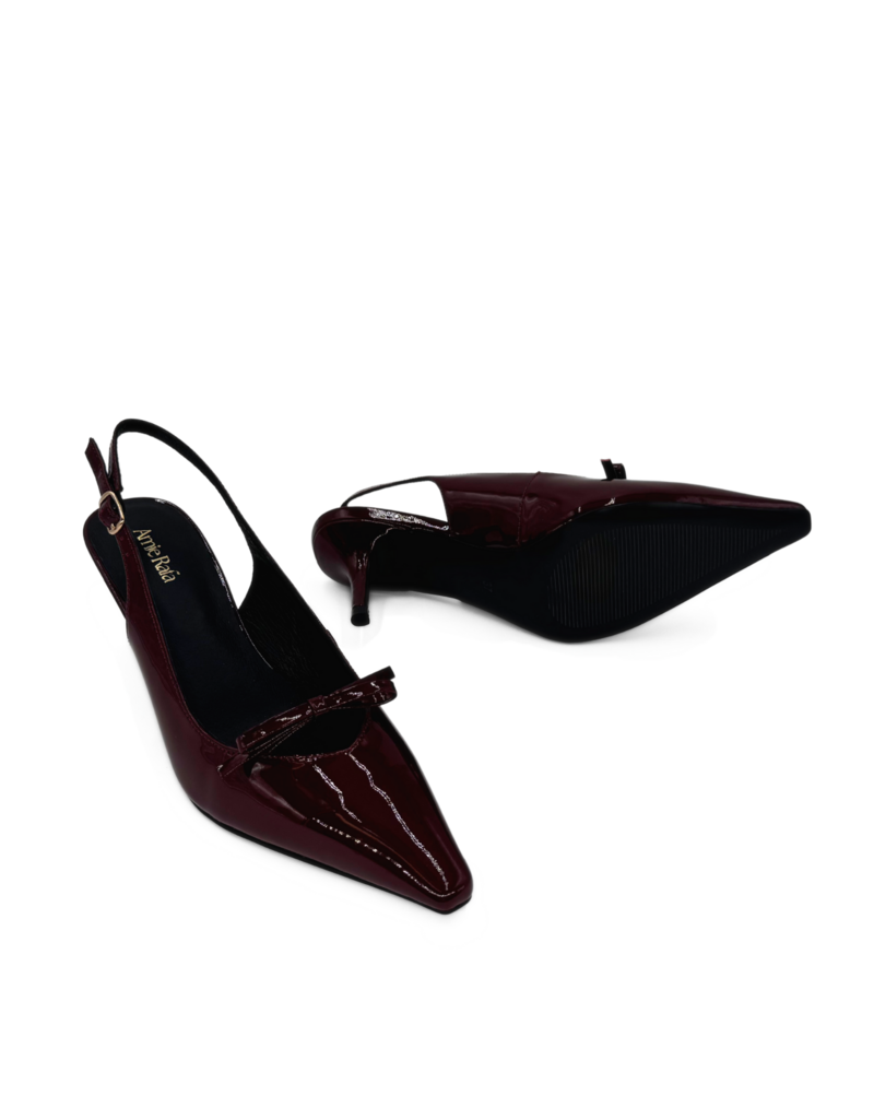 Amie Rafa Georgia Pointy Toe Bow Heels