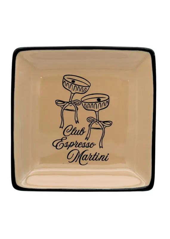 Properly Improper Trinket Tray "Club Espresso Martini"